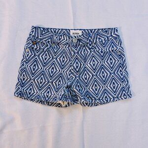 Hudson Girl's Blue & White Patterned Shorts Size 14